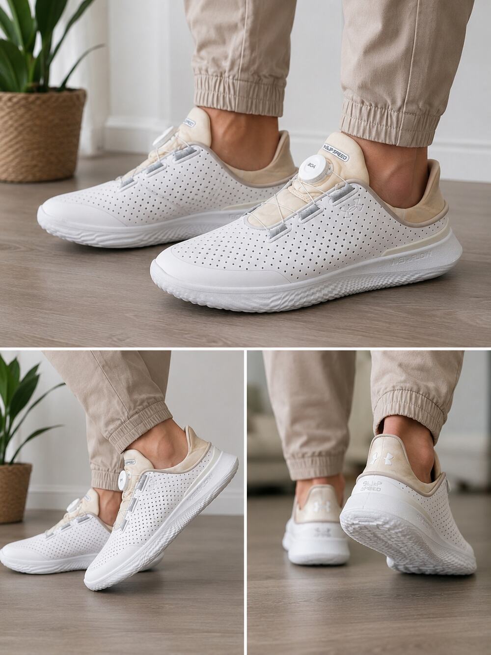 Under Armour SlipSpeed Mega BOA Training Shoes White Men's 9 Women's 10.5